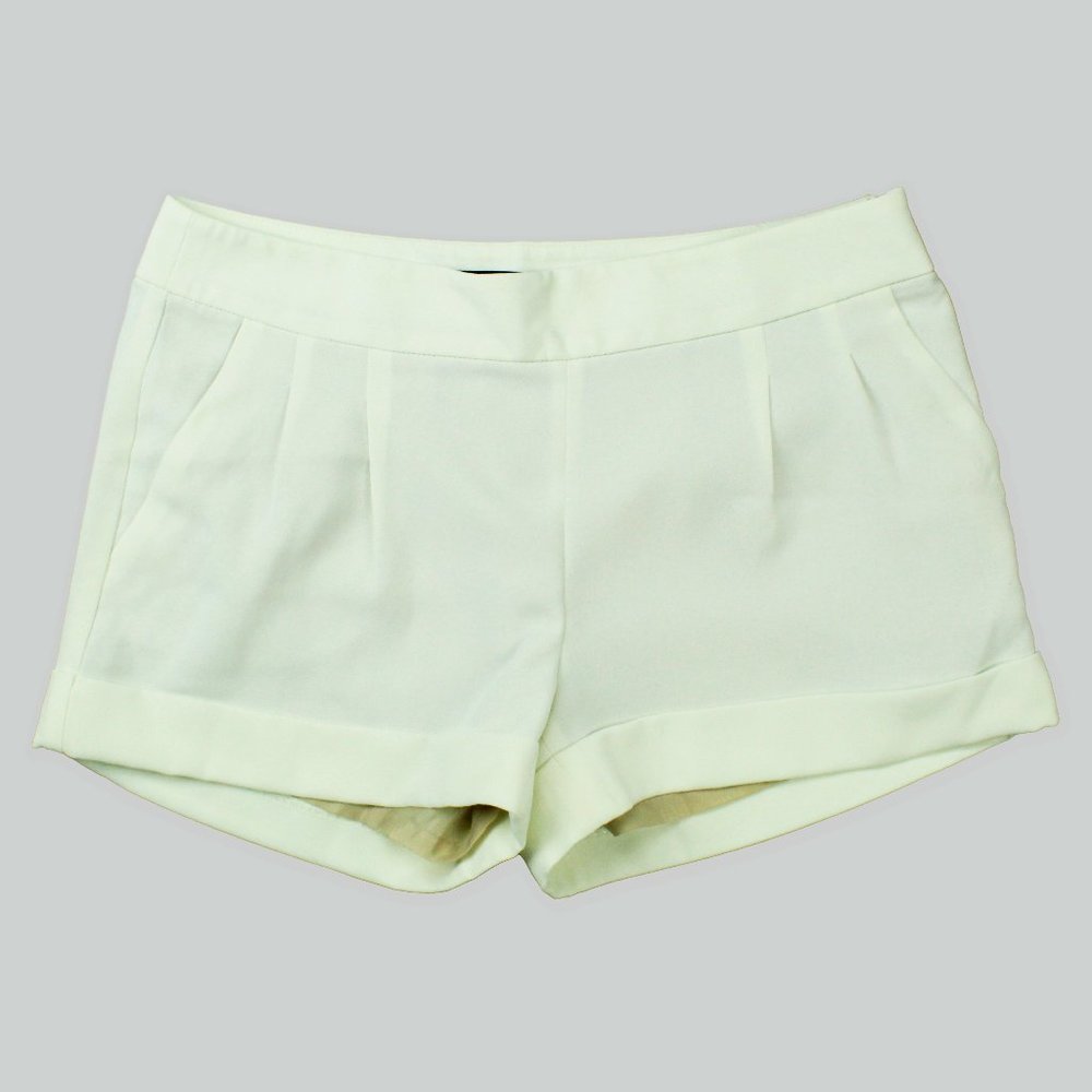 EXPRESS Women's High Waisted Sailor Pleated Ivory